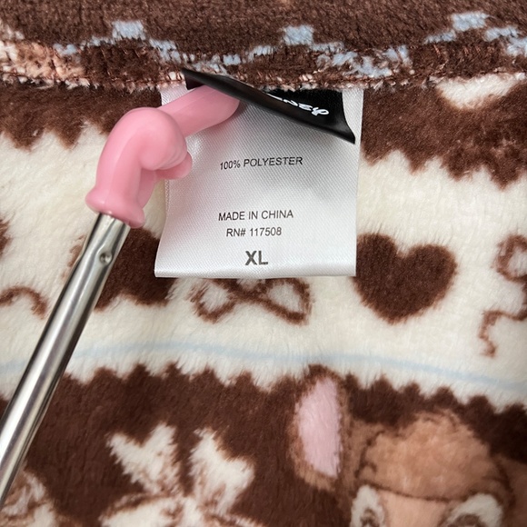 NWOT Disney Bambi Women’s Quarter-Zip Pullover Fleece Shirt XL - Picture 7 of 10